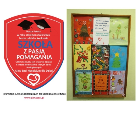 ''Szkoła z pasją pomagania'' Alma Spei Hospicjum dla Dzieci - Edycja VIII 2025/2026. 