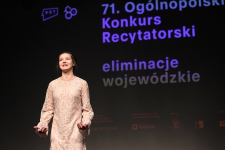 Maria Kryvitska w finale ogólnopolskim 71. edycji Ogólnopolskiego Konkursu Recytatorskiego